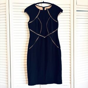 INC International ConceptsBlack Bodycon Sheath Dress Size 6